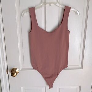 Intimately Free People stretch tank cami bodysuit with shelf bra